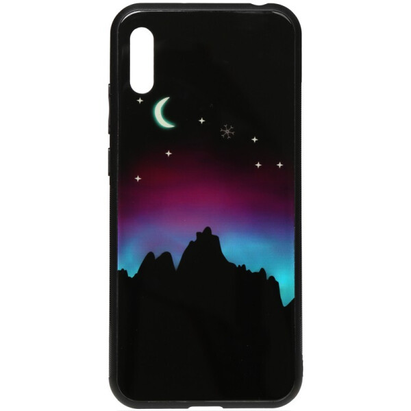 

Чехол-накладка TOTO Night Light Print Glass Case для Huawei Y6 2019 Young Moon