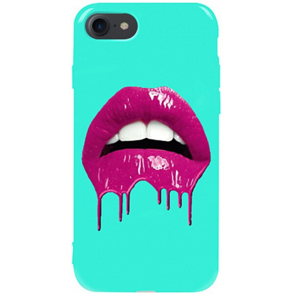 

Чехол-накладка TOTO Pure Tpu 2mm Print Case Apple iPhone 7/8 #32 Lips Mint