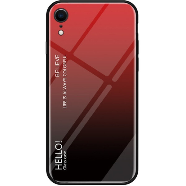 

Чехол-накладка TOTO Tempered Glass Phone Case Gradient для Apple iPhone Xr Red