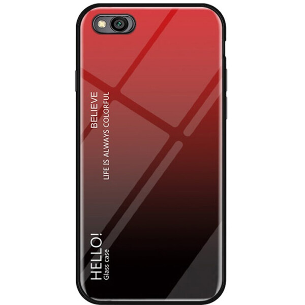 

Чехол-накладка TOTO Tempered Glass Phone Case Gradient для Xiaomi Redmi Go Red