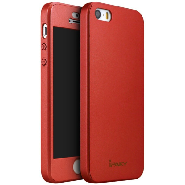 

Чехол-накладка Ipaky 360 PC Full Protection Case Apple iPhone SE/5s/5 Red