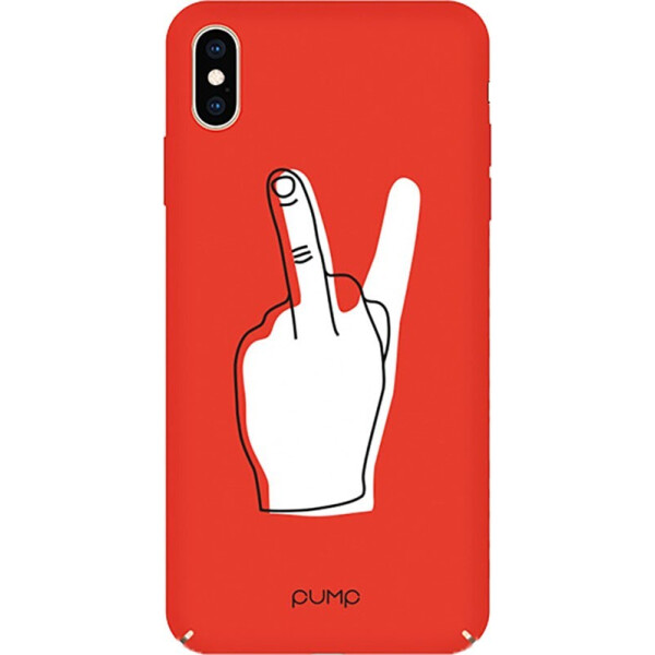 

Чехол-накладка PUMP Tender Touch Case for iPhone X/XS V for Middle Finger