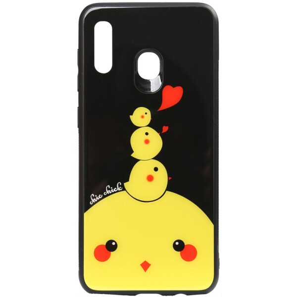 

Чехол-накладка TOTO Cartoon Print Glass Case для Huawei Y7 2019 Chicken Chick