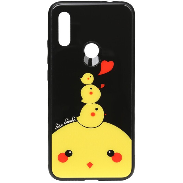 

Чехол-накладка TOTO Cartoon Print Glass Case для Xiaomi Redmi 7 Chicken Chick