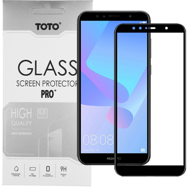 

Защитное стекло TOTO 5D Full Cover Tempered Glass Huawei Y6 Prime 2018 Black