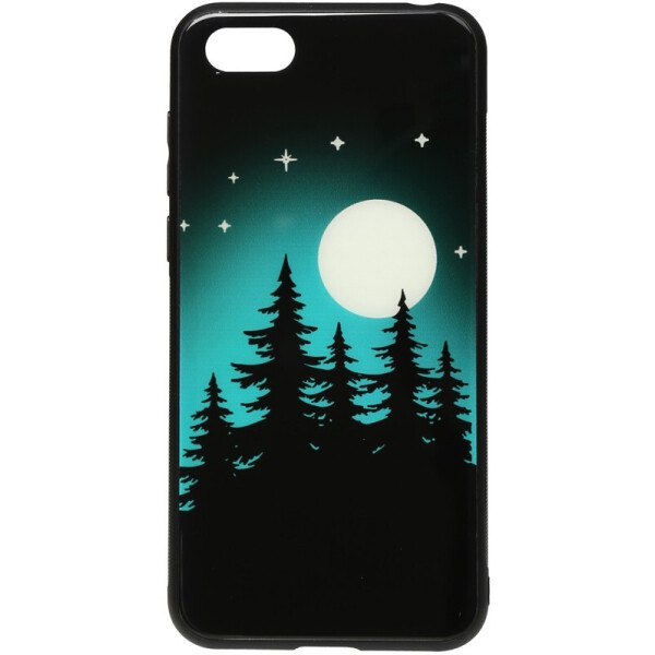 

Чехол-накладка TOTO Night Light Print Glass Case для Huawei Y5 2018 Full Moon