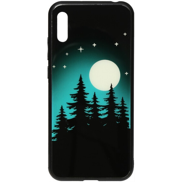 

Чехол-накладка TOTO Night Light Print Glass Case для Huawei Y6 2019 Full Moon