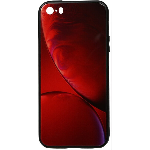 

Чехол-накладка TOTO Print Glass Space Case для Apple iPhone SE/5S/5 Rubin Red