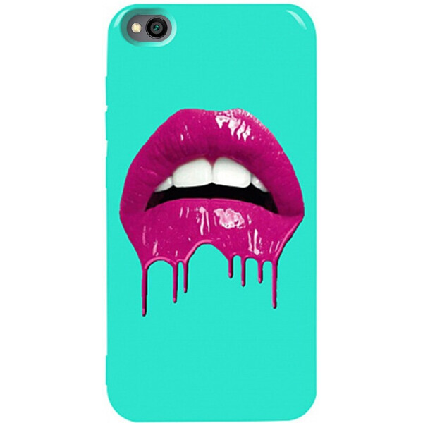 

Чехол-накладка TOTO Pure Tpu 2mm Print Case Xiaomi Redmi Go #32 Lips Mint