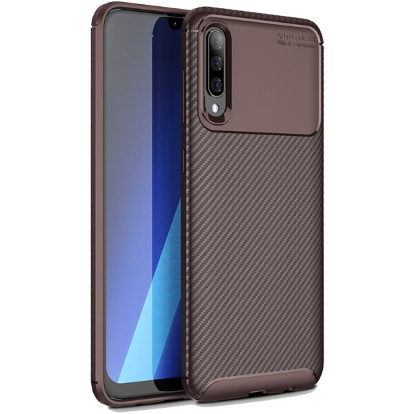 

Чехол-накладка TOTO TPU Carbon Fiber 1,5mm Case Samsung Galaxy A70 Coffee