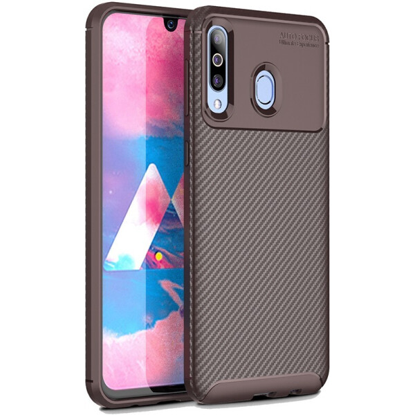 

Чехол-накладка TOTO TPU Carbon Fiber 1,5mm Case Samsung Galaxy M30 Coffee
