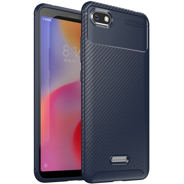 

Чехол-накладка TOTO TPU Carbon Fiber 1,5mm Case Xiaomi Redmi 6a Dark Blue
