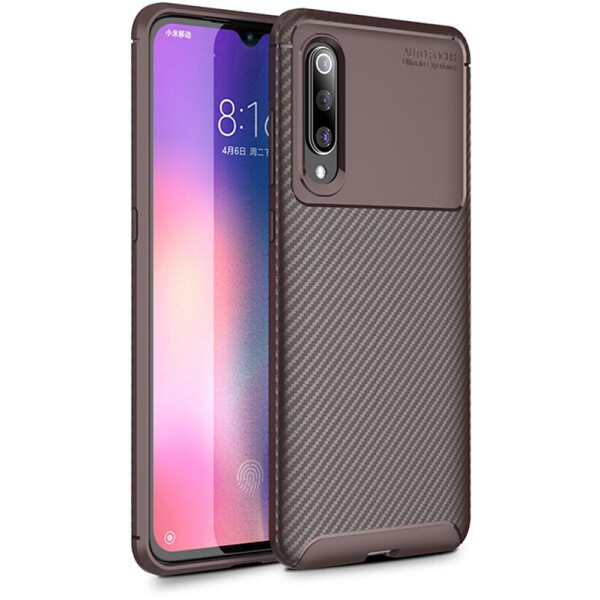 

Чехол-накладка Ipaky Carbon Fiber Series/Soft TPU Case для Xiaomi Mi 9 Brown