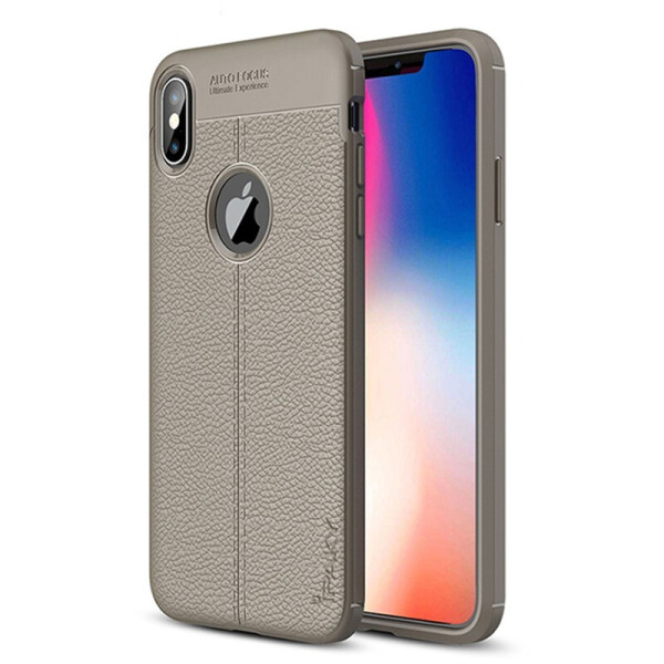 

Чехол-накладка Ipaky TPU Litchi Stria Series Case Apple iPhone X/XS Gray