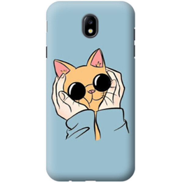 

Дизайнерский чехол Кот в очках для Samsung J730 Galaxy J7 (2017) (664174)