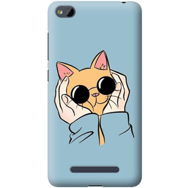 

Дизайнерский чехол Кот в очках для Xiaomi Redmi 4a (624155)