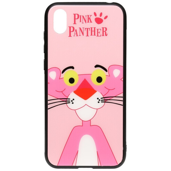 

Чехол-накладка TOTO Cartoon Print Glass Case для Huawei Y5 2019 Pink Panther