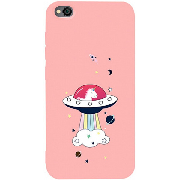 

Чехол-накладка TOTO Matt Tpu 2mm Print Case Xiaomi Redmi Go #17 Ufo Pink