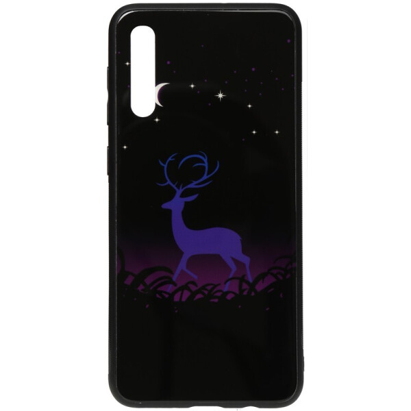 

Чехол-накладка TOTO Night Light Print Glass Case для Samsung Galaxy A50 Deer