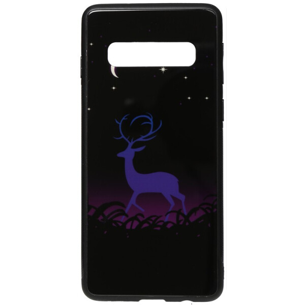 

Чехол-накладка TOTO Night Light Print Glass Case для Samsung Galaxy S10 Deer