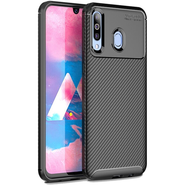 

Чехол-накладка TOTO TPU Carbon Fiber 1,5mm Case Samsung Galaxy M30 Black