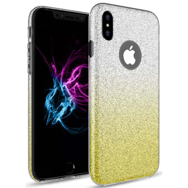 

Чехол-накладка TOTO TPU Case Rose series Gradient 3 IN 1 iPhone X Yellow