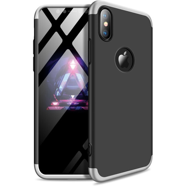 

Чехол-накладка GKK 3 in 1 Hard PC Case Apple iPhone XS Max Silver/Black