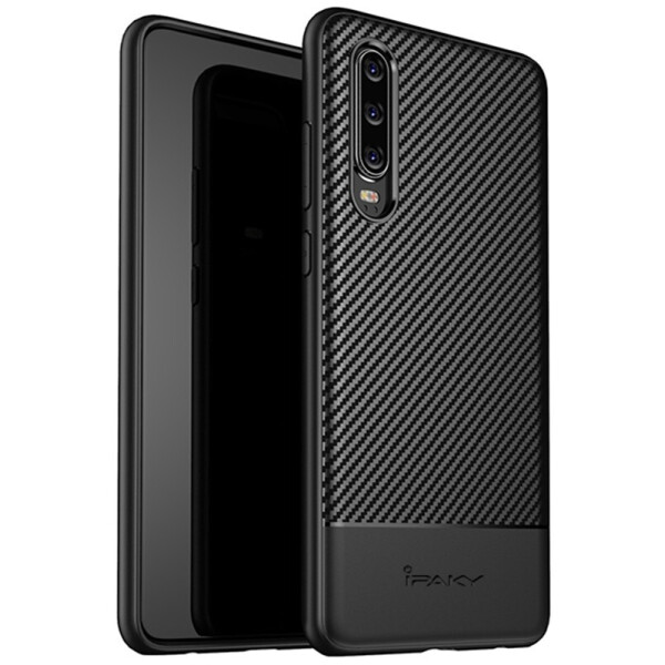 

Чехол-накладка Ipaky Carbon Fiber Series/TPU Case With Huawei P30 Black