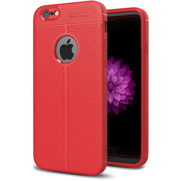 

Чехол-накладка Ipaky TPU Litchi Stria Series Case Apple iPhone 6/6s Red