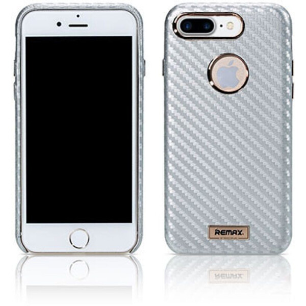 

Чехол-накладка Remax Carbon Series Case for iPhone 7 Plus/8 Plus Silver