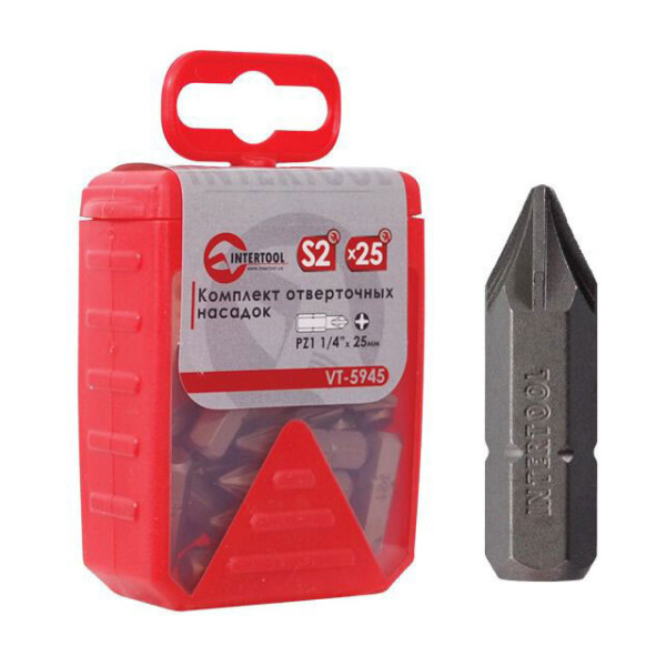 

Комплект Отверточных Насадок Pz1 1/4"*25Мм Уп. 25Шт. Intertool Vt-5945