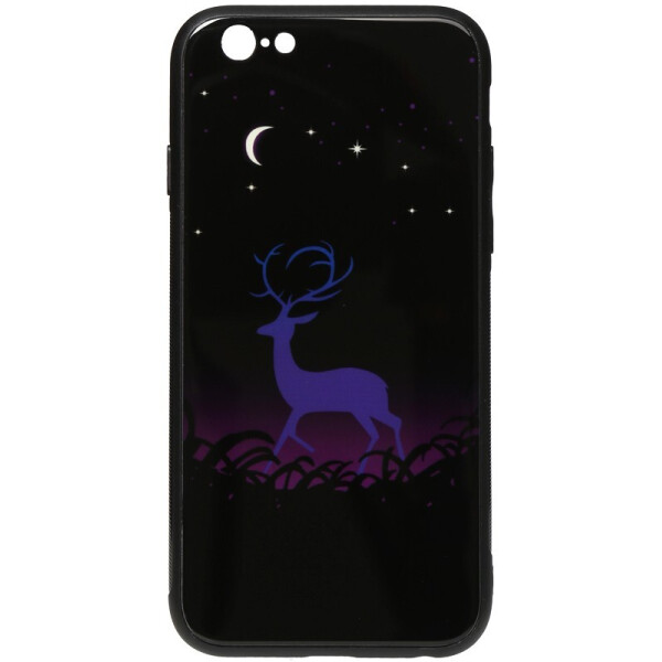 

Чехол-накладка TOTO Night Light Print Glass Case для Apple iPhone 6/6S Deer
