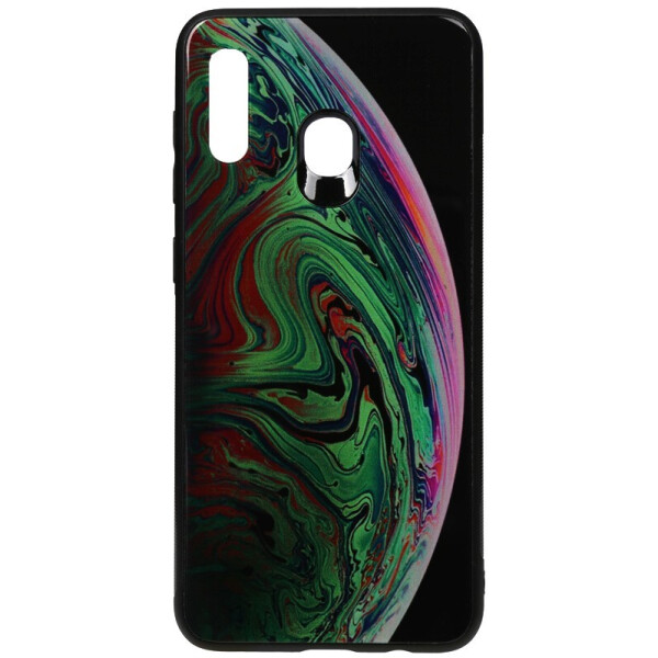 

Чехол-накладка TOTO Print Glass Space Case для Samsung Galaxy A20/A30 Green