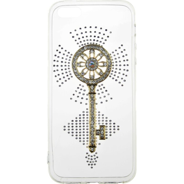 

Чехол-накладка TOTO TPU case with stones для iPhone SE/5/5S Key Transparent