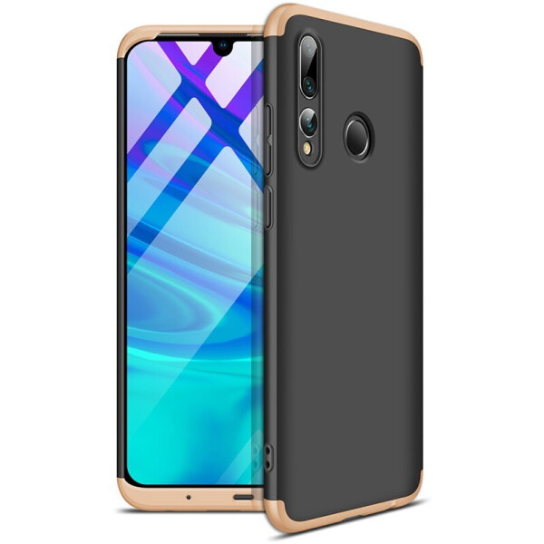 

Чехол-накладка GKK 3 in 1 Hard PC Case Huawei P Smart+ 2019 Gold/Black