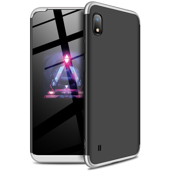 

Чехол-накладка GKK 3 in 1 Hard PC Case Samsung Galaxy A10 Silver/Black