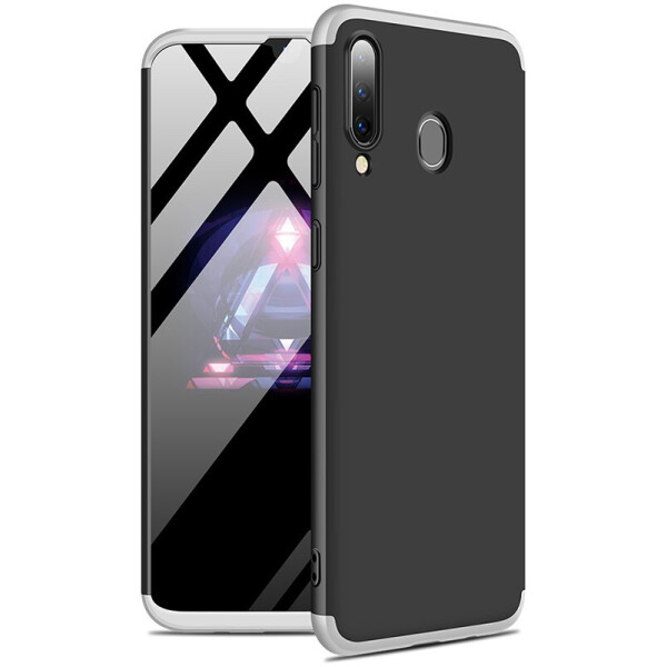 

Чехол-накладка GKK 3 in 1 Hard PC Case Samsung Galaxy A20 Silver/Black
