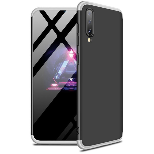 

Чехол-накладка GKK 3 in 1 Hard PC Case Samsung Galaxy A50 Silver/Black