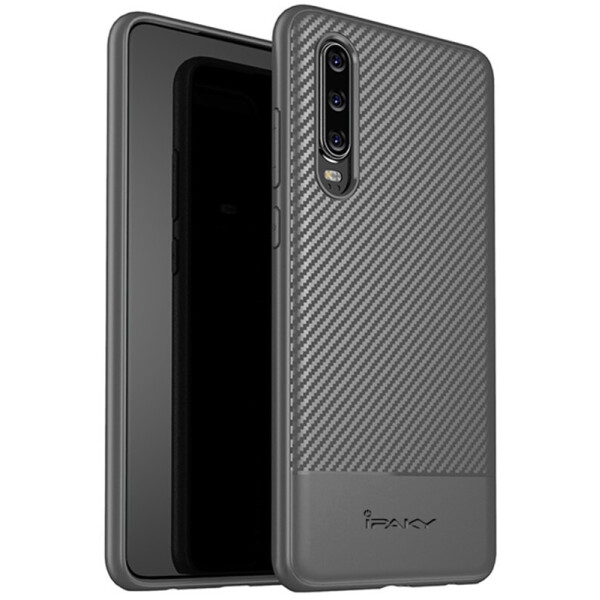 

Чехол-накладка Ipaky Carbon Fiber Series/TPU Case With Huawei P30 Gray