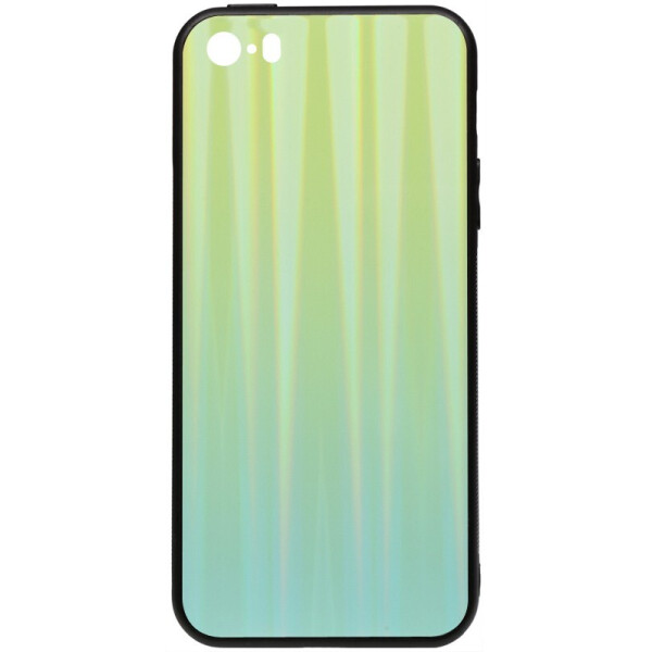 

Чехол-накладка TOTO Aurora Print Glass Case для Apple iPhone SE/5s/5 Green