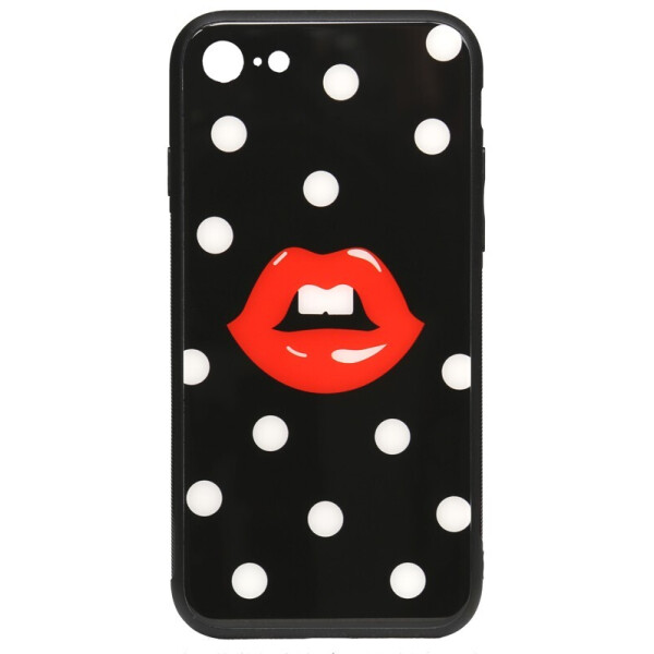 

Чехол-накладка TOTO Cartoon Print Glass Case для Apple iPhone 7/8 Red Lips
