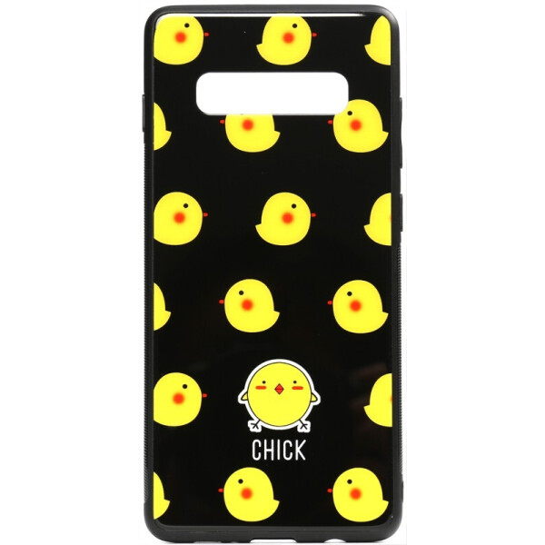 

Чехол-накладка TOTO Cartoon Print Glass Case для Samsung Galaxy S10+ Chick