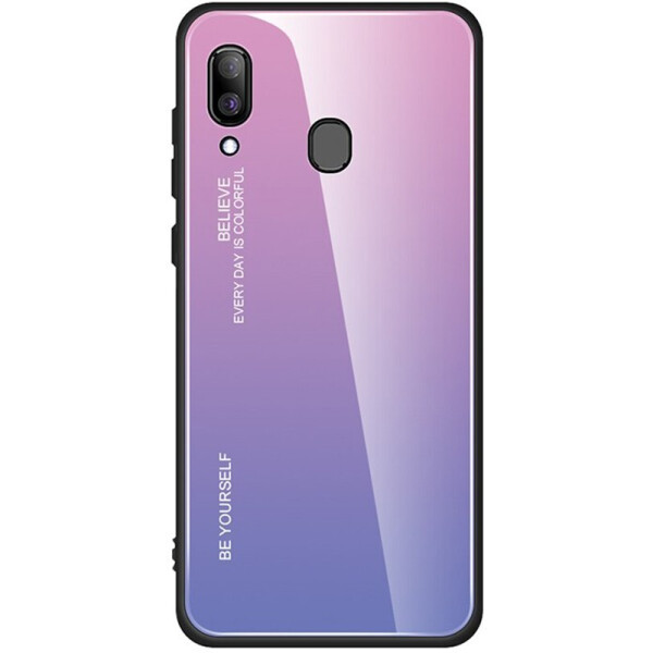 

Чехол-накладка TOTO Glass Case Gradient для Samsung Galaxy A40 (A405) Pink