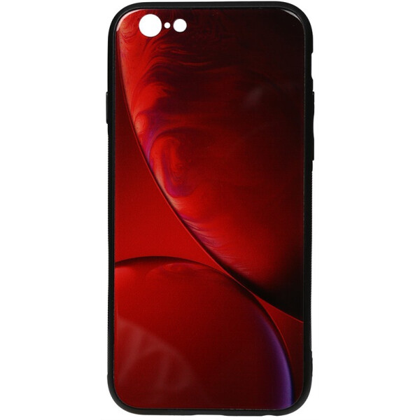 

Чехол-накладка TOTO Print Glass Space Case для Apple iPhone 6/6s Rubin Red