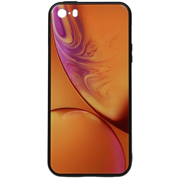 

Чехол-накладка TOTO Print Glass Space Case для Apple iPhone SE/5S/5 Yellow