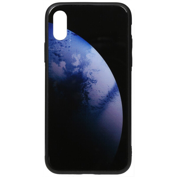 

Чехол-накладка TOTO Print Glass Space Case для Apple iPhone X/Xs Dark Blue