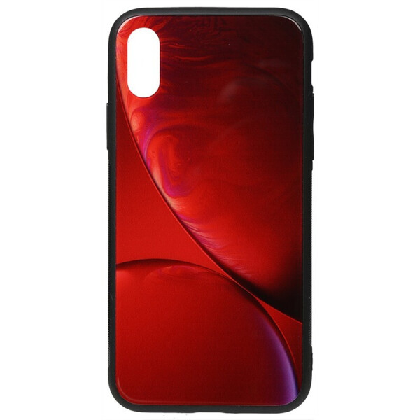 

Чехол-накладка TOTO Print Glass Space Case для Apple iPhone X/Xs Rubin Red