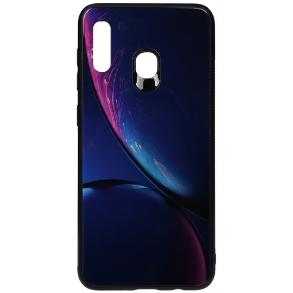 

Чехол-накладка TOTO Print Glass Space Case для Samsung Galaxy A20/A30 Blue