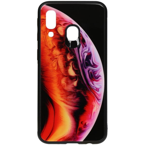 

Чехол-накладка TOTO Print Glass Space Case для Samsung Galaxy A40 Amethyst
