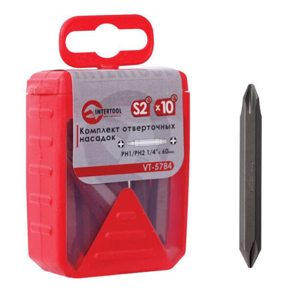 

Комплект Отверточных Насадок Ph1/ph2 1/4"*60Мм Уп. 10Шт. Intertool Vt-5784